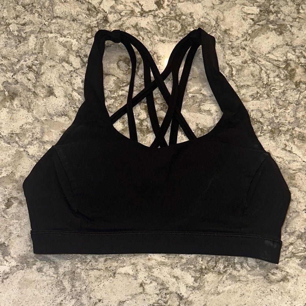 🖤 Lululemon Energy Bra Long Line – Black, Size 2